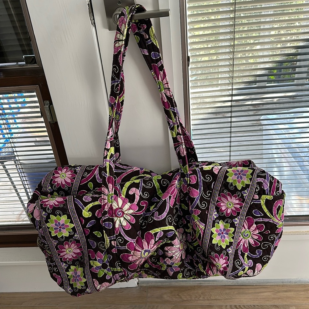 Vera Bradley Purple Punch Large Travel Duffle